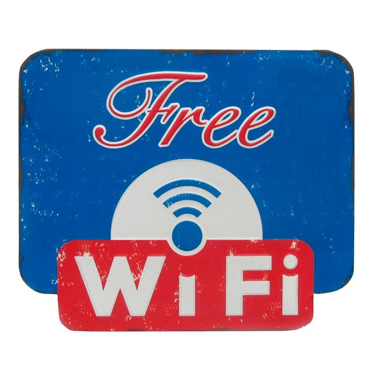Free Wifi - Blue-Red