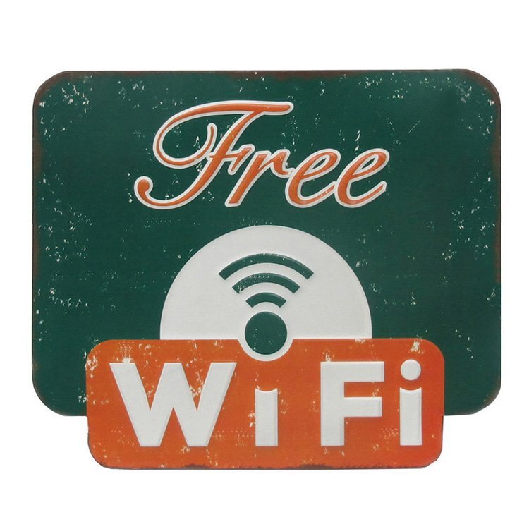 Free Wifi - Green-Orange