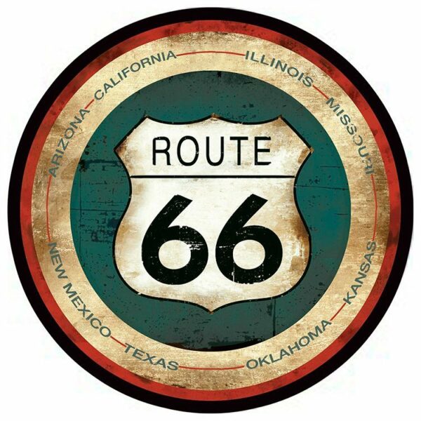 Onderzetters Route 66 - Set van 4 stuks - Afbeelding 5