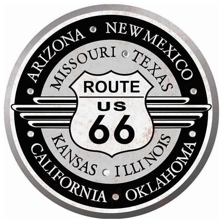 States of Route 66 - rond 35 cm