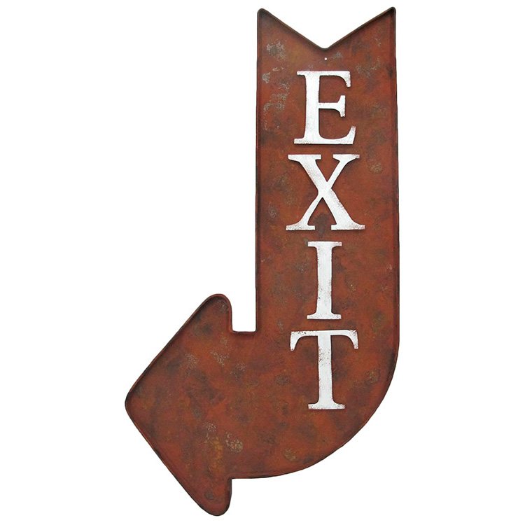 EXIT Arrow - Rust - Left