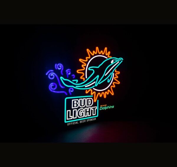 Miami Dolphins - Neon LED - Afbeelding 4