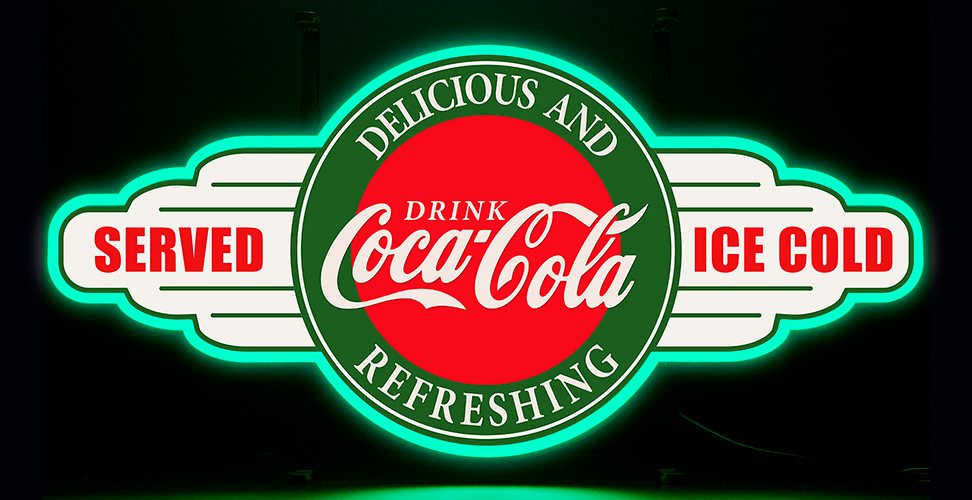 Contour Neon LED - Coca Cola - green