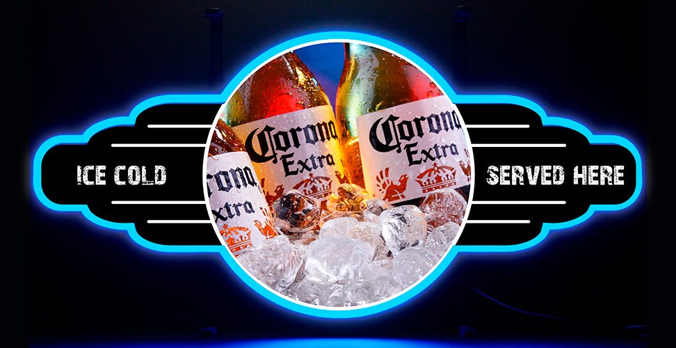 Contour Neon LED - Corona bottles