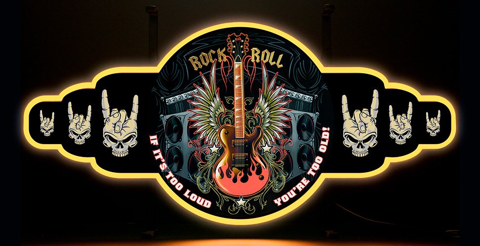 Contour Neon LED - Rock n Roll - Guitar