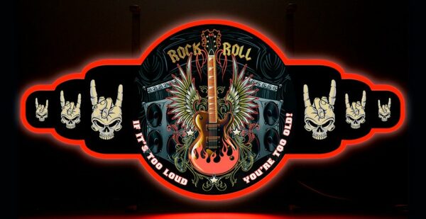 Contour Neon LED - Rock n Roll - Guitar - Afbeelding 2