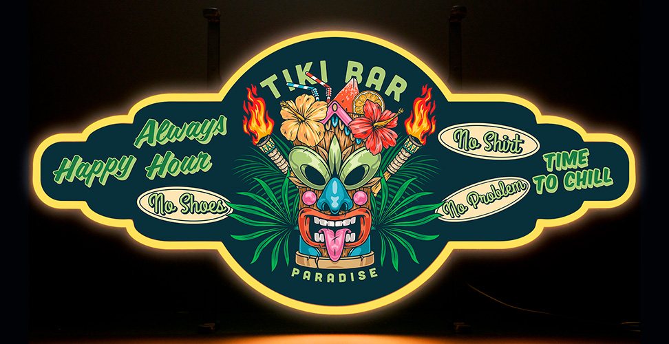 Contour Neon LED - Tiki Bar