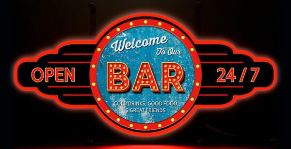 Contour Neon LED - Welcome to our Bar - Afbeelding 2