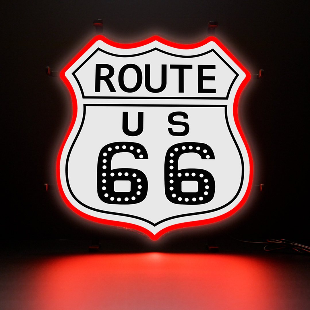 Contour Neon LED - Route 66 white