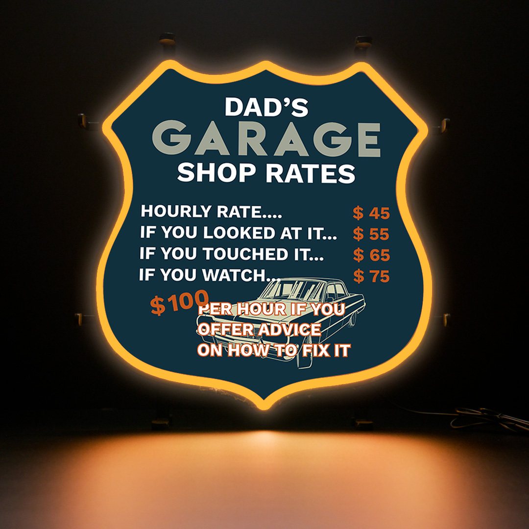 Contour Neon LED - Garage shop rates