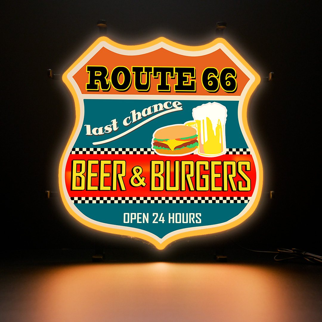Contour Neon LED - Beer - Burgers