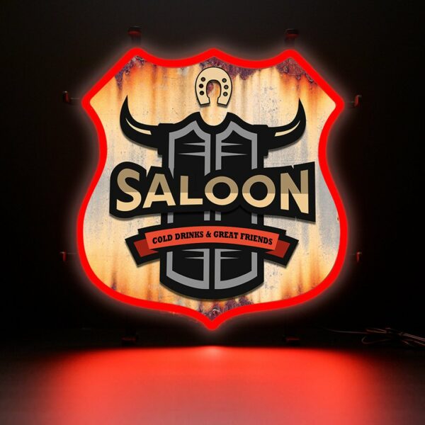 Contour Neon LED - Saloon Rust