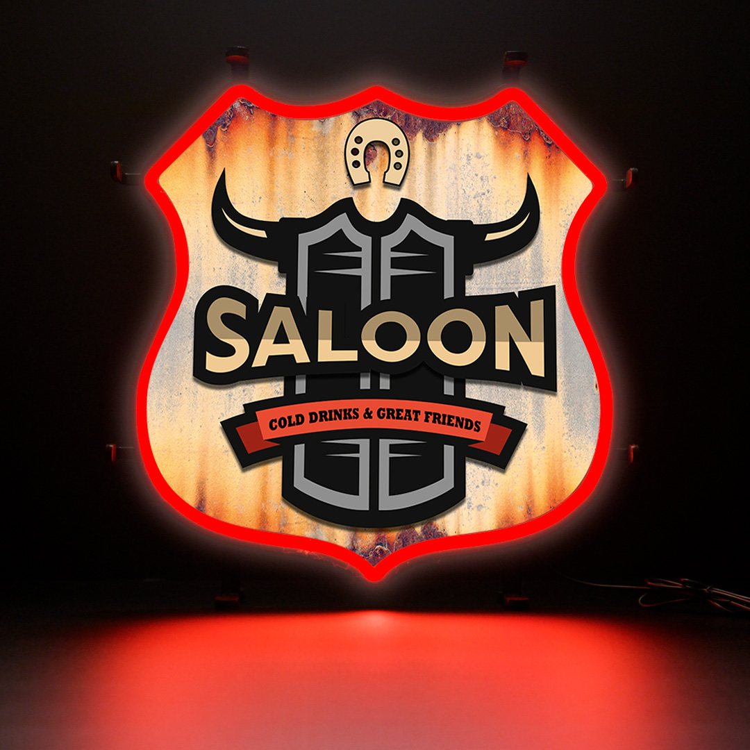 Contour Neon LED - Saloon Rust