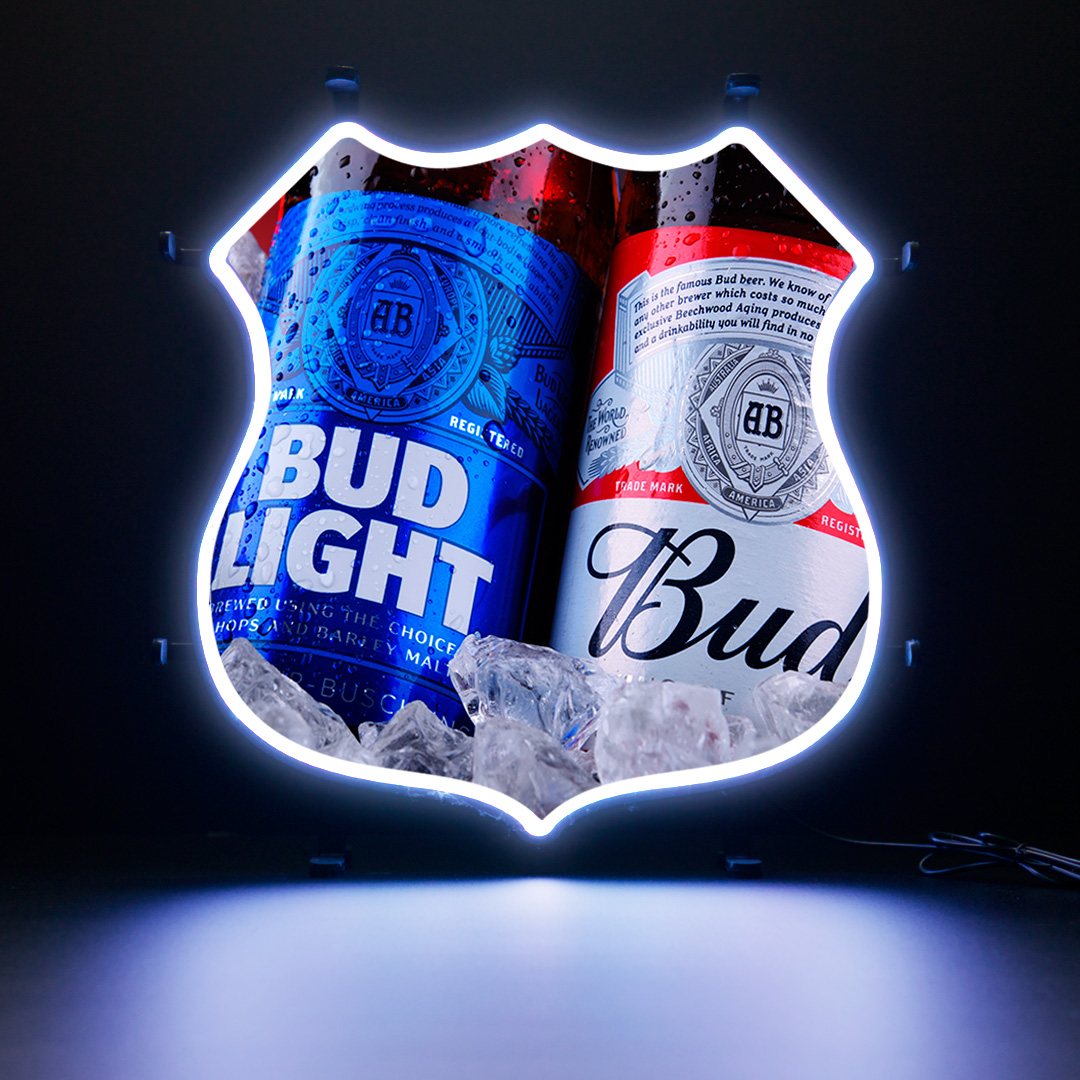 Contour Neon LED - Budweiser bottles