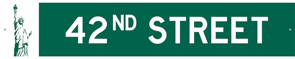 New York - Street Sign - 42ND Street