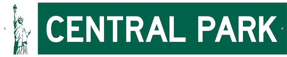 New York - Street Sign - Central Park