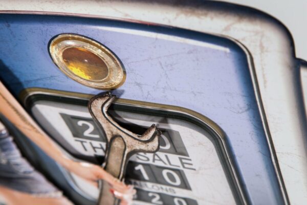 Pin-Up Gasstation - blue/aluminium/red - Afbeelding 6