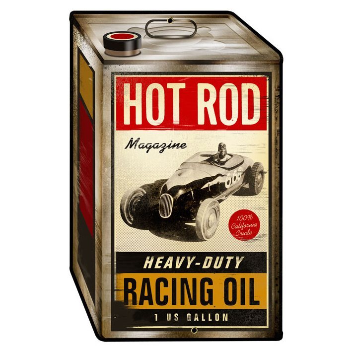 Racing Oil Tin - Hot Rod