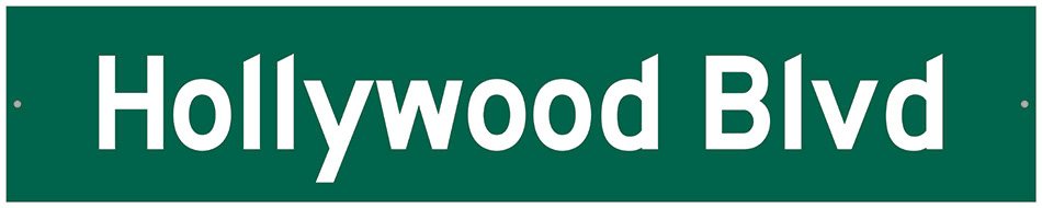 Street Sign - Hollywood Boulevard