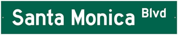 Street Sign - Santa Monica Boulevard