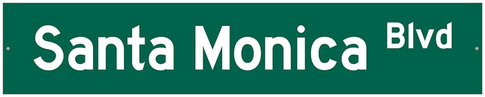 Street Sign - Santa Monica Boulevard