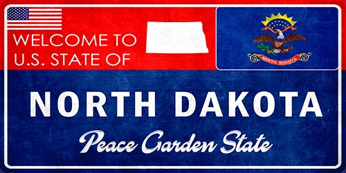 North Dakota - 15 x 30 cm