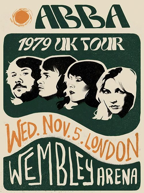 Abba - Wembley 1979 - 20 x 30 cm