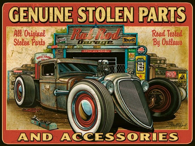 Hot Rod - Genuine Stolen Parts - 20 x 30 cm