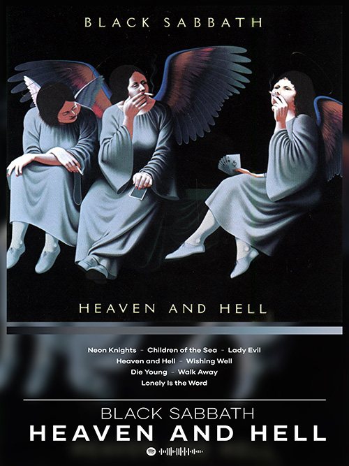 Black Sabbath - Heaven And Hell - 30 x 40 cm