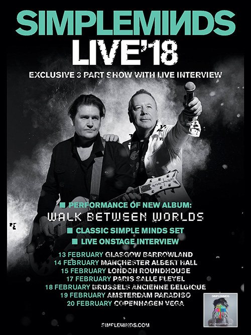 Simple Minds - 2018 - 30 x 40 cm