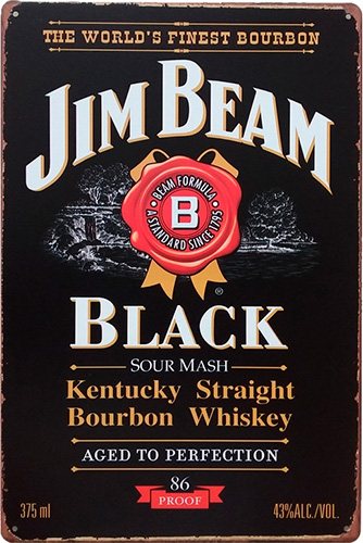 Jim Beam Black - 30 x 40 cm