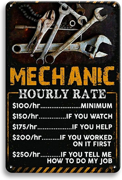 Mechanic Pricelist - 30 x 40 cm