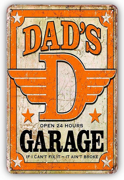 Dads Garage - 30 x 40 cm