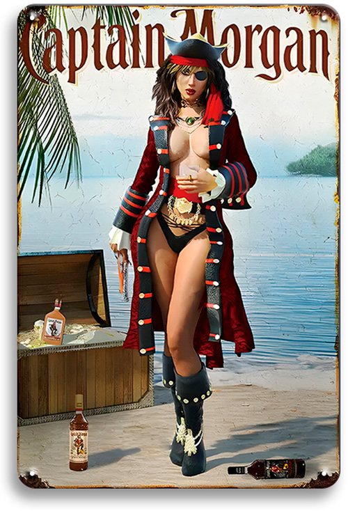 Captain Morgan - Girl - 20 x 30 cm