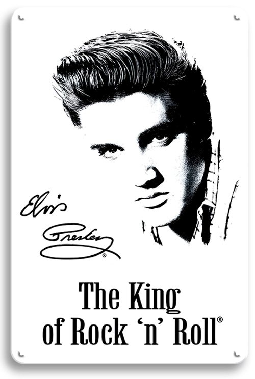 Elvis Presley - King of Rock n Roll - 20 x 30 cm