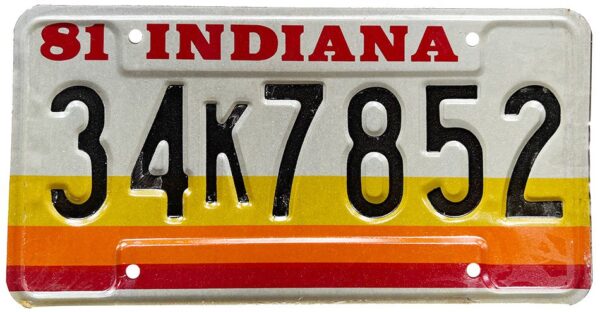 Indiana - Yellow Orange Red