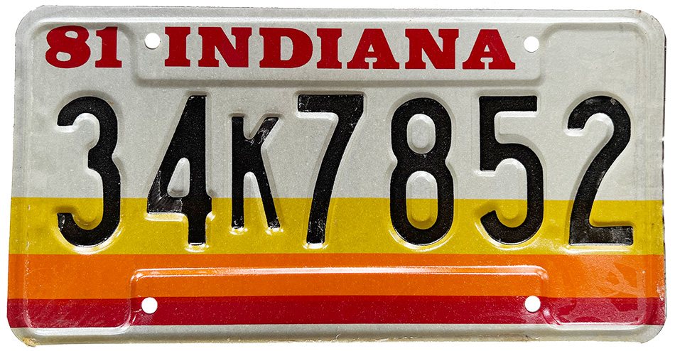 Indiana - Yellow Orange Red