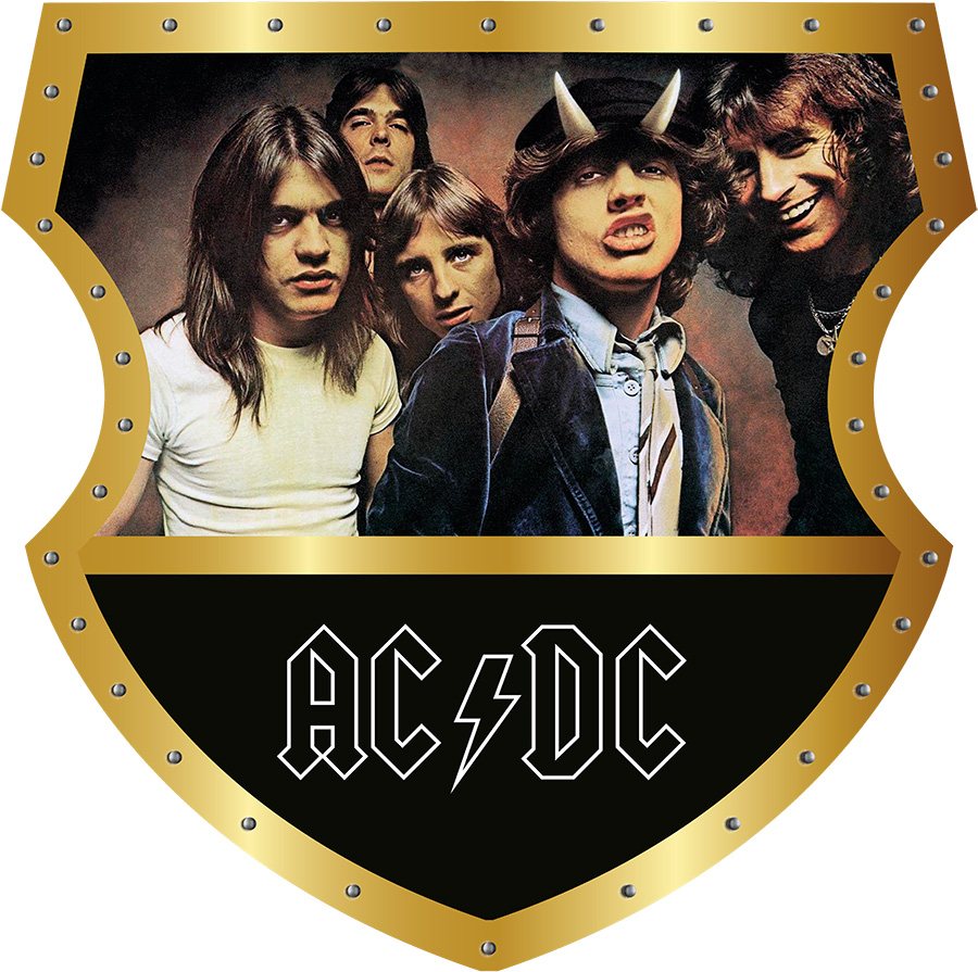 AC/DC - Music Shield - Straight Top