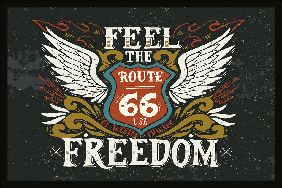 Deurmat - Route 66 - Feel the Freedom
