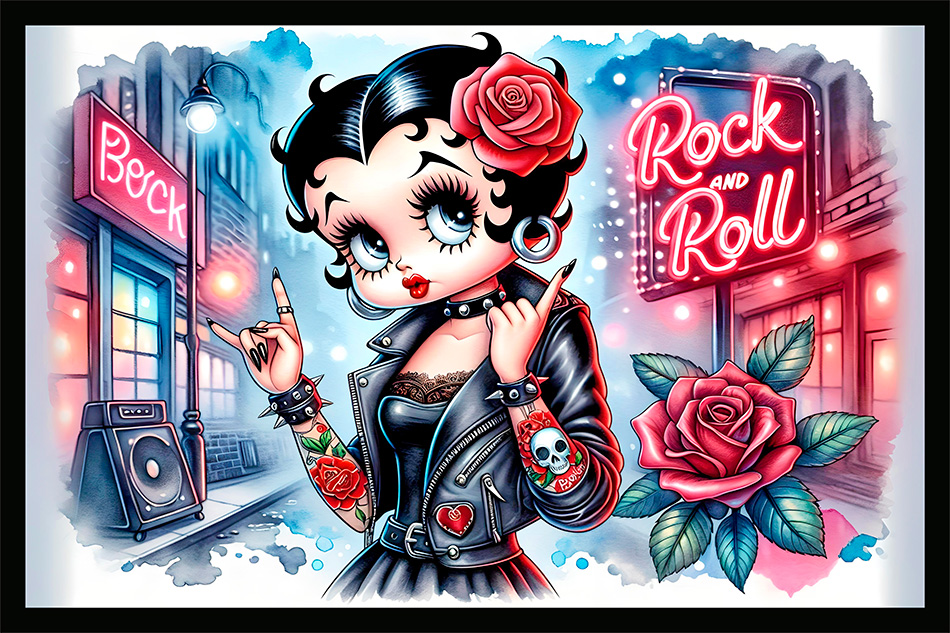 Deurmat - Betty Boop - Rock n Roll