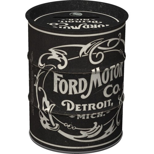 Oil Can Money Bank - Ford Vintage Logo