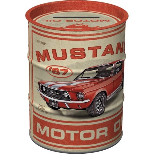 Oil Can Money Bank - Ford Mustang - GT 1967 Motor Oil