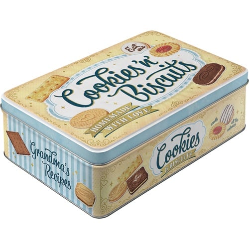 Tinnen Blik -L- Liggend Cookies 'n' Biscuits
