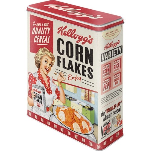 Tinnen Blik -XL- Kelloggs Corn Flakes Quality Cereal