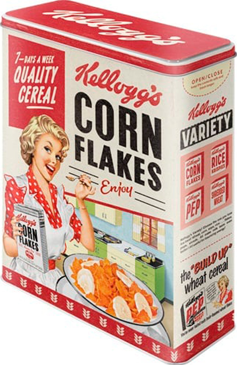 Tinnen Blik -XL- Kelloggs Corn Flakes Quality Cereal