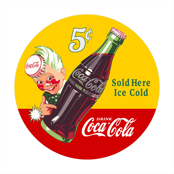 Onderzetter rond - Coca Cola