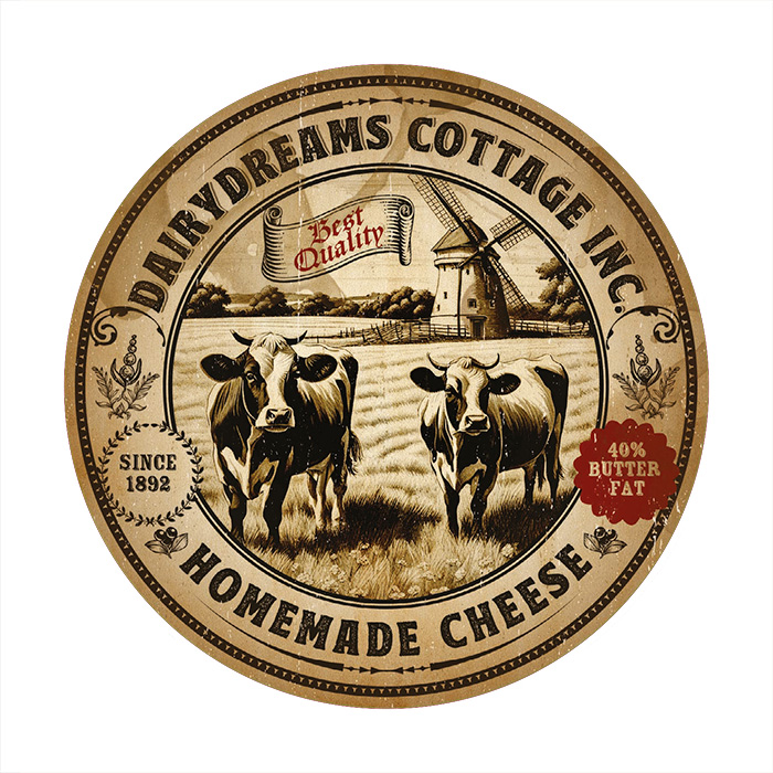 Onderzetter rond - Farm Cows