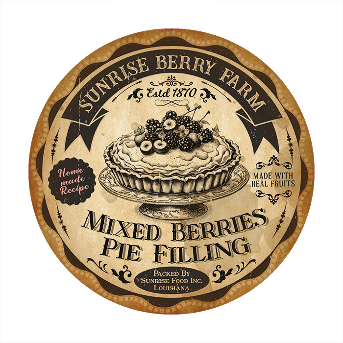 Onderzetter rond - Farm Pie