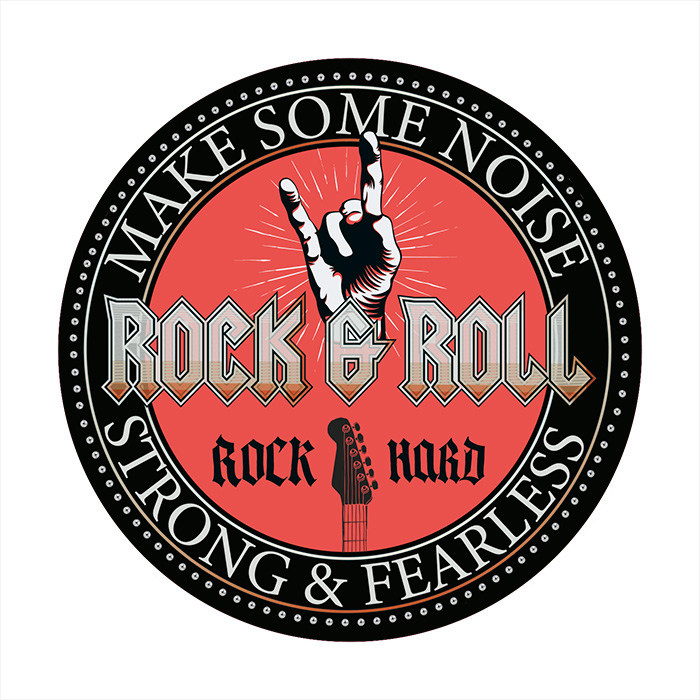 Onderzetter rond - Rock Hard