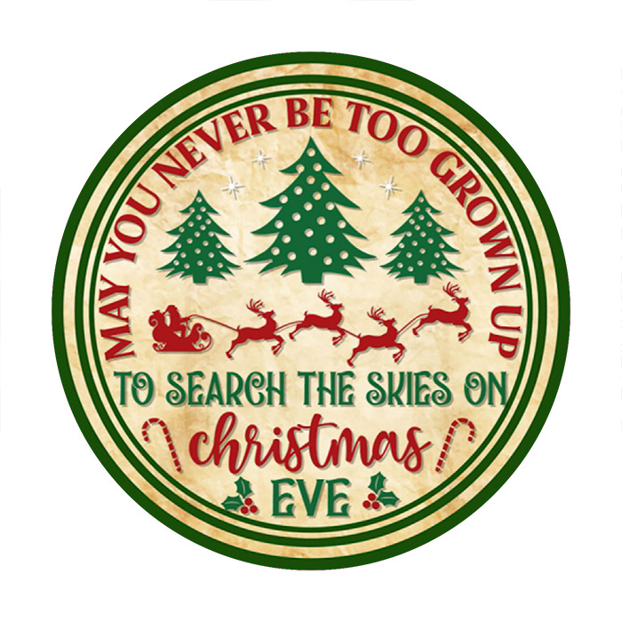 Onderzetter rond - XMAS Christmas Eve